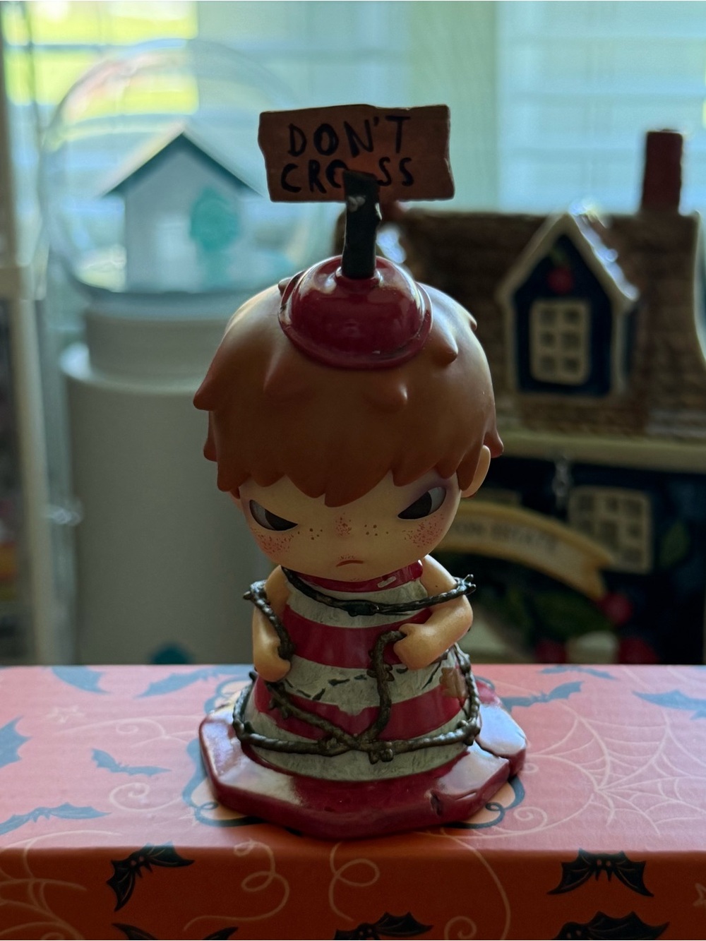 Pop Mart Hirono Shelter Traffic Cone Blind Box Figurine